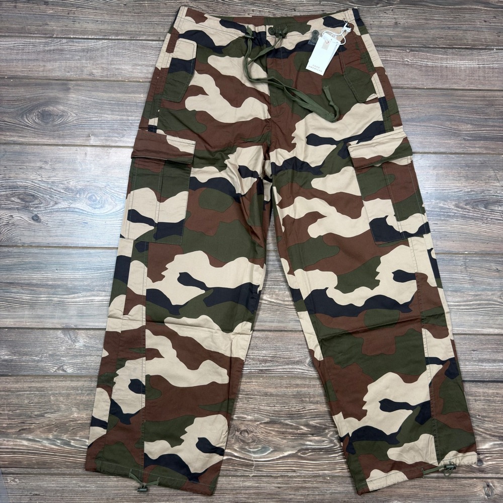 Good American Women M Parachute Pants Fatigue Green Camo GPP600P NWT - Picture 3 of 14